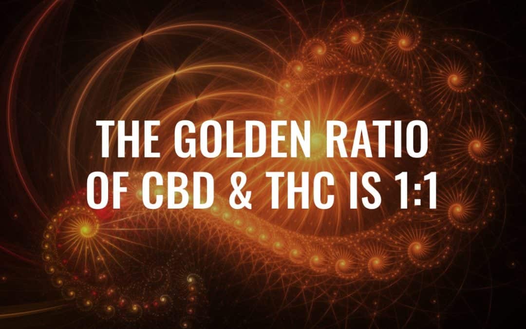 Why The Golden Ratio of THC and CBD is 1:1 (The Entourage Effect)